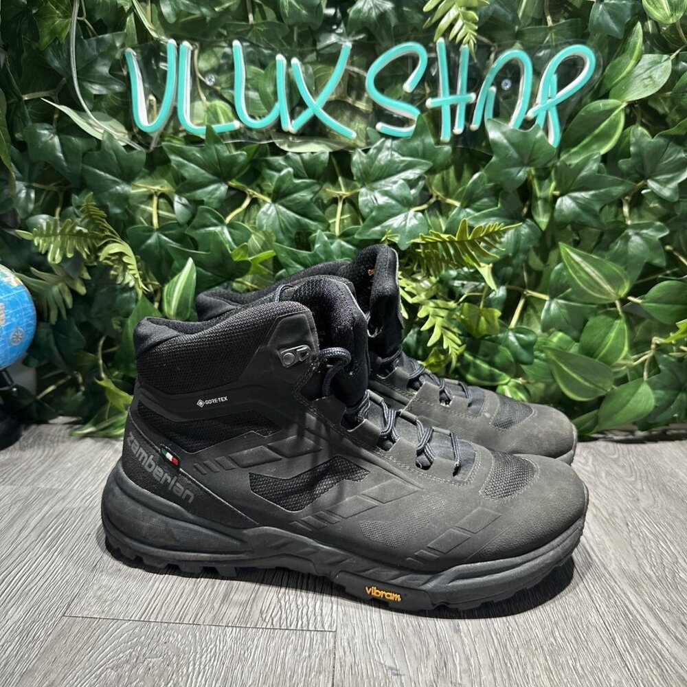 Zamberlan 219 Anabasis GTX Mid Hiking Boots Gore-Tex Black Size 10 Made In Italy